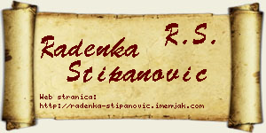 Radenka Stipanović vizit kartica